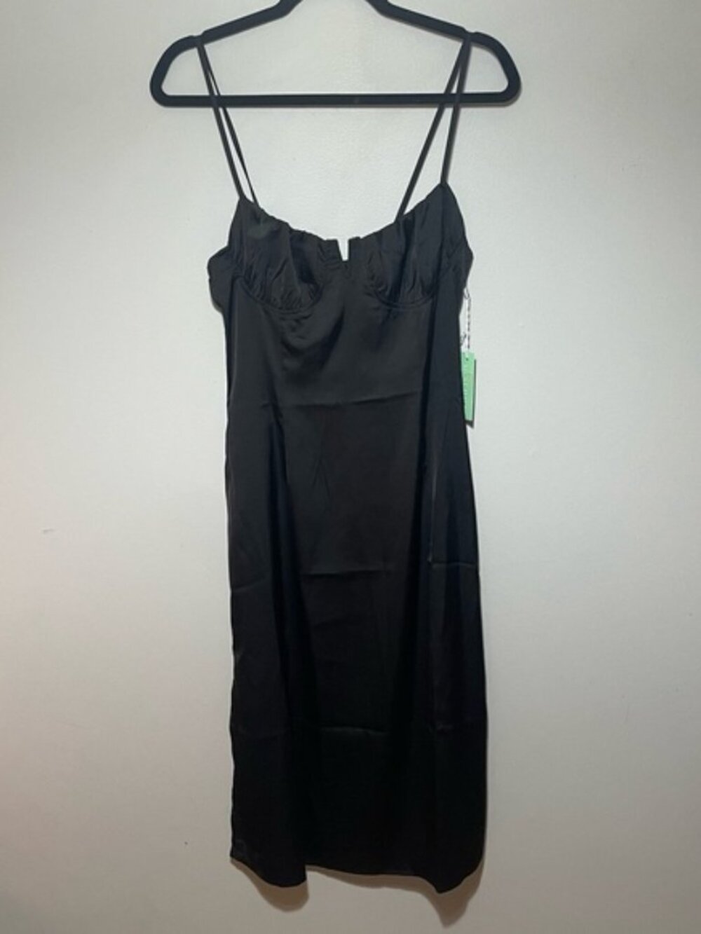 Satin Bustier Midi Dress